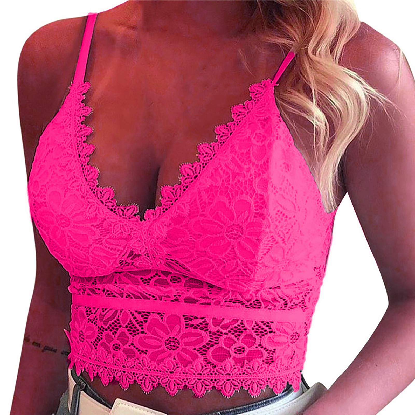 Bright pink bralet Clearance