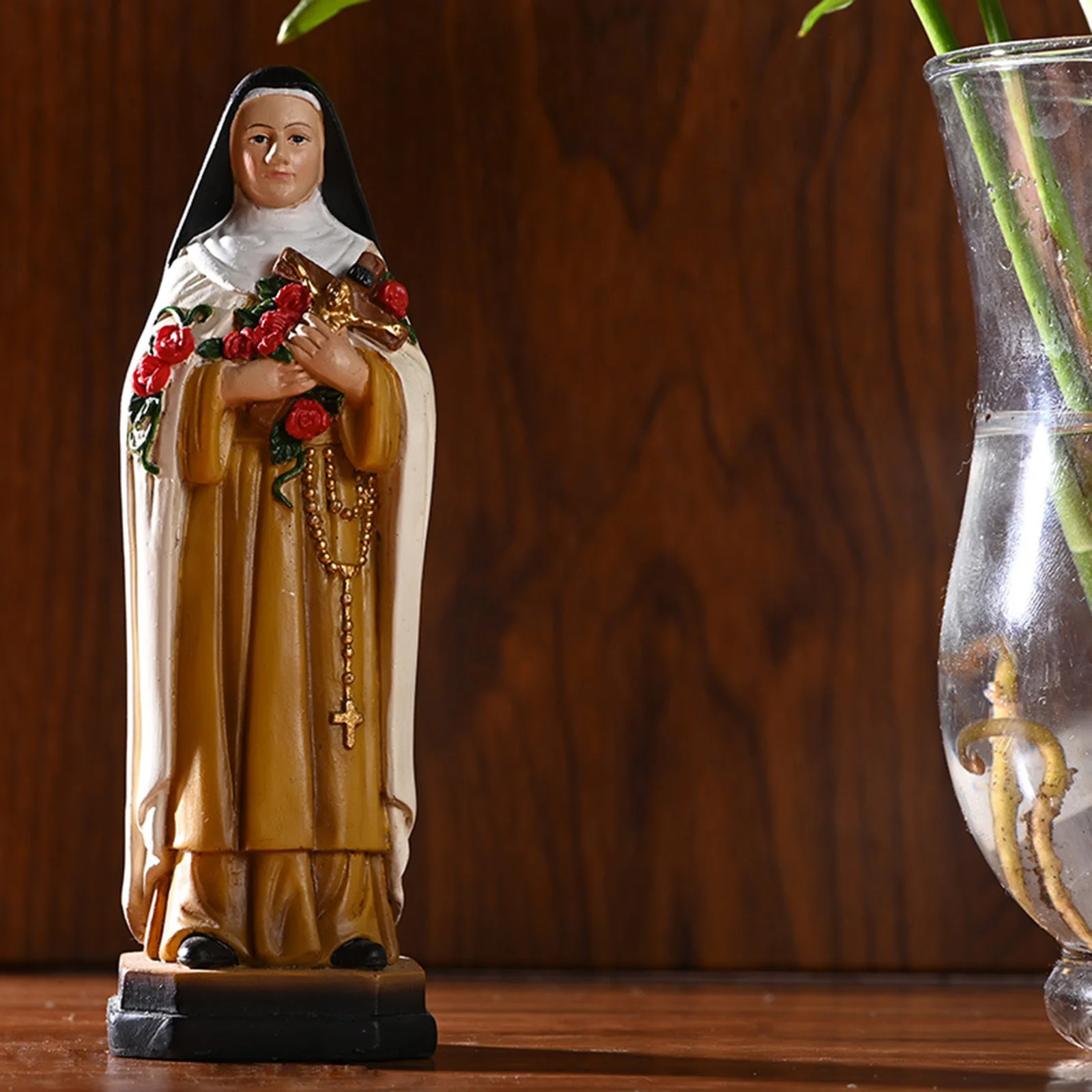 21cm Religious Display Virgin Mary Statue Resin Figurine Sculpture Figure Crafts for Christian Church