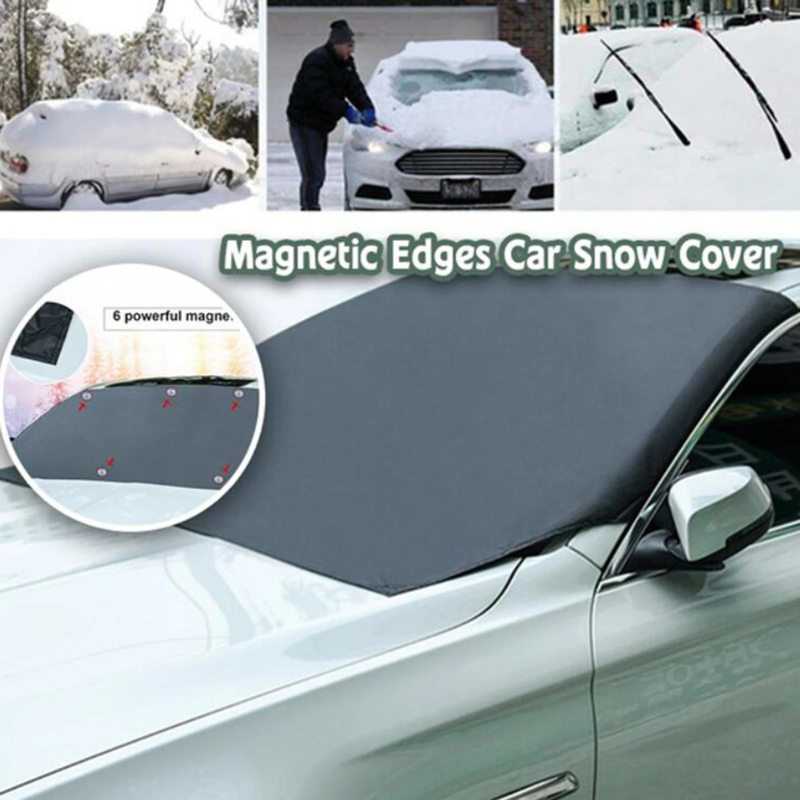 Front Windshield Snow Cover with  Ice Frost Shade Protector Car SUV