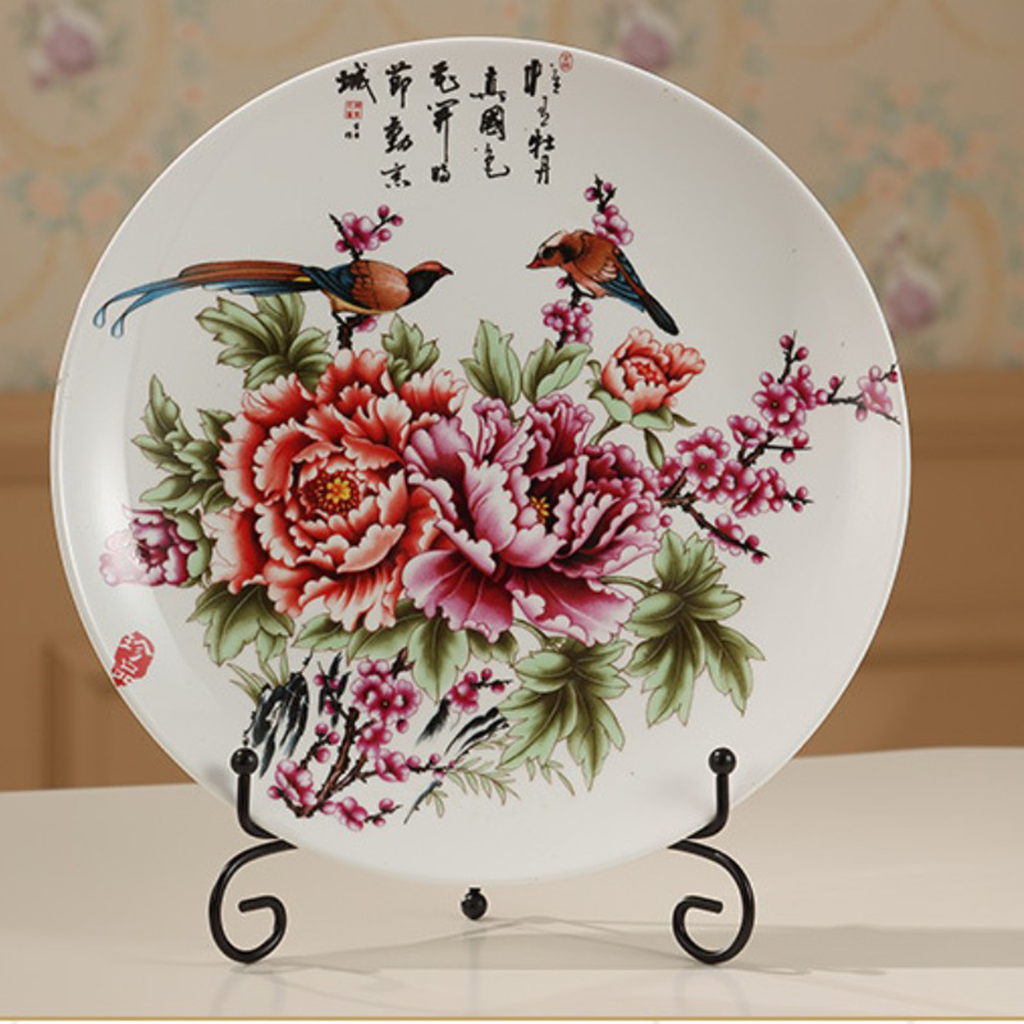 Iron Wire Display Stand Display Ledge Wire Display Easels Plate Stand 4-12'' BLK, Art Decor