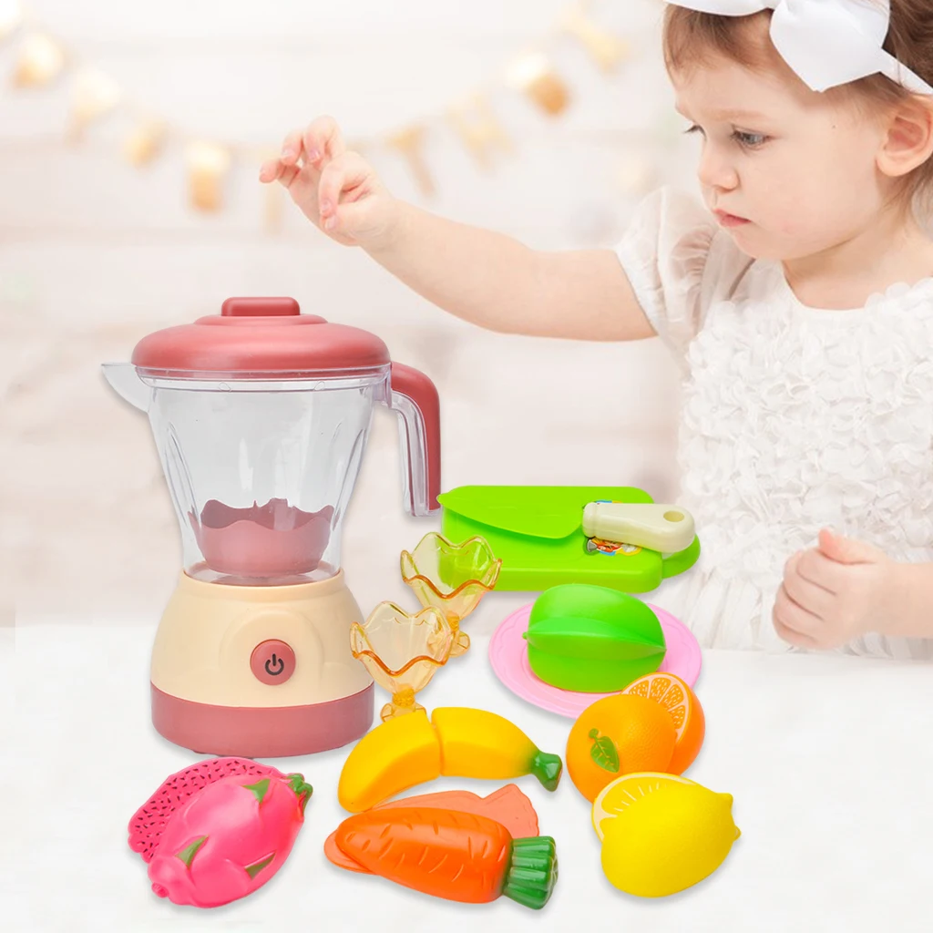 Simulation Juicer Toys Kids Pretend Play Blender Model Utensils Role Play Cookware Cooking Fun Birthday Gift