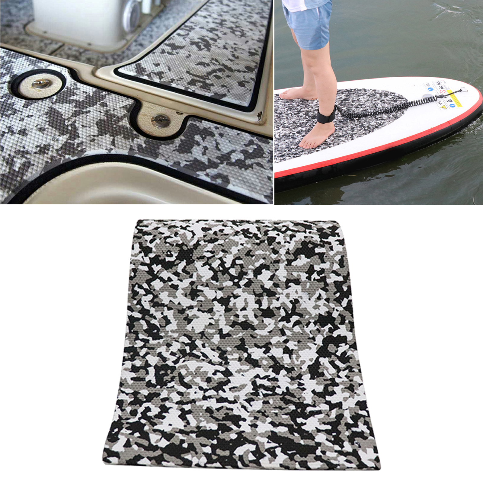 Camo Boat Flooring Sheet, EVA Decking Carpet for Marine Yacht,Mat with Self Adhesive