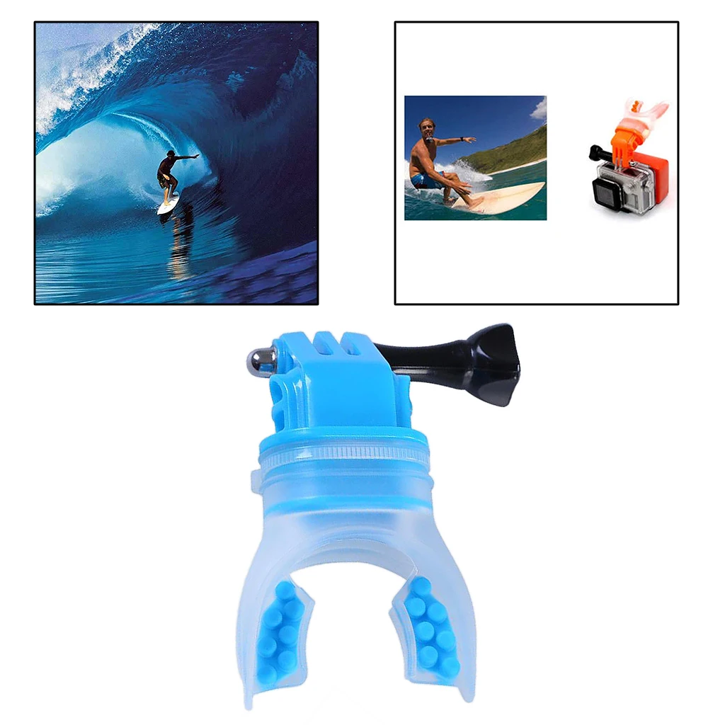 Surfing Underwater Camera Teeth Braces Holder Mouth Mount Water Sport Gear for GoPro 7 8 6 5 Surfing Diving Shoot Access