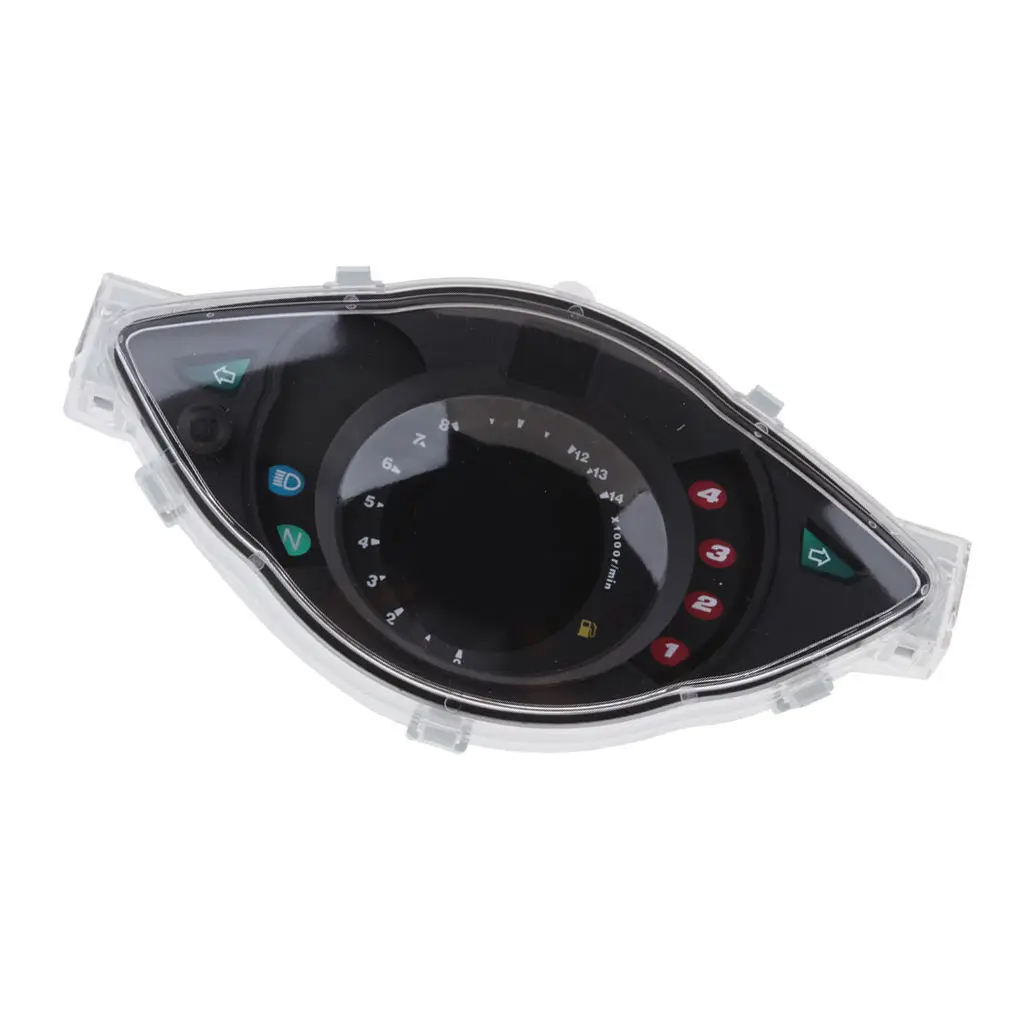 12V Multifunction Motorcycle LCD Speedometer Odometer Gear Fuel Oil Gauge