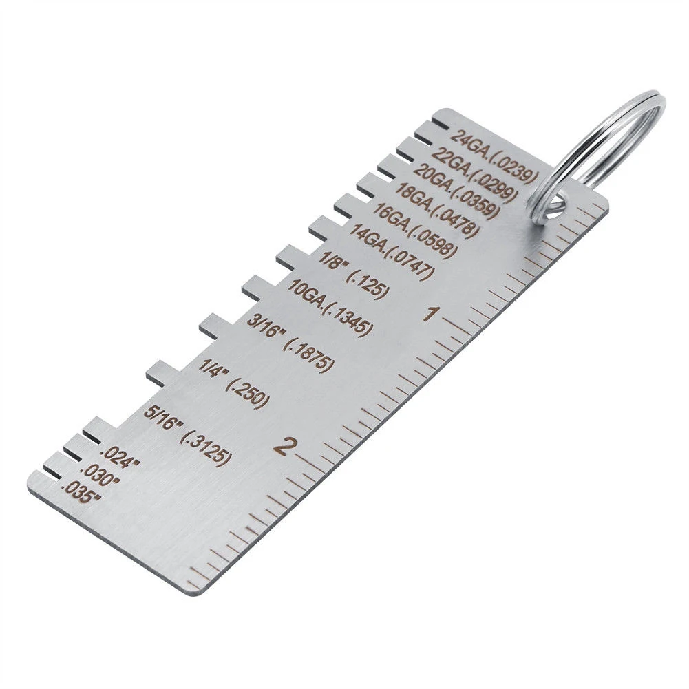 portable hardness tester Stainless Steel Soldering Sheet Metal Gage Wire Gauge Measurement Thickness Measuring Plate digital caliper home depot