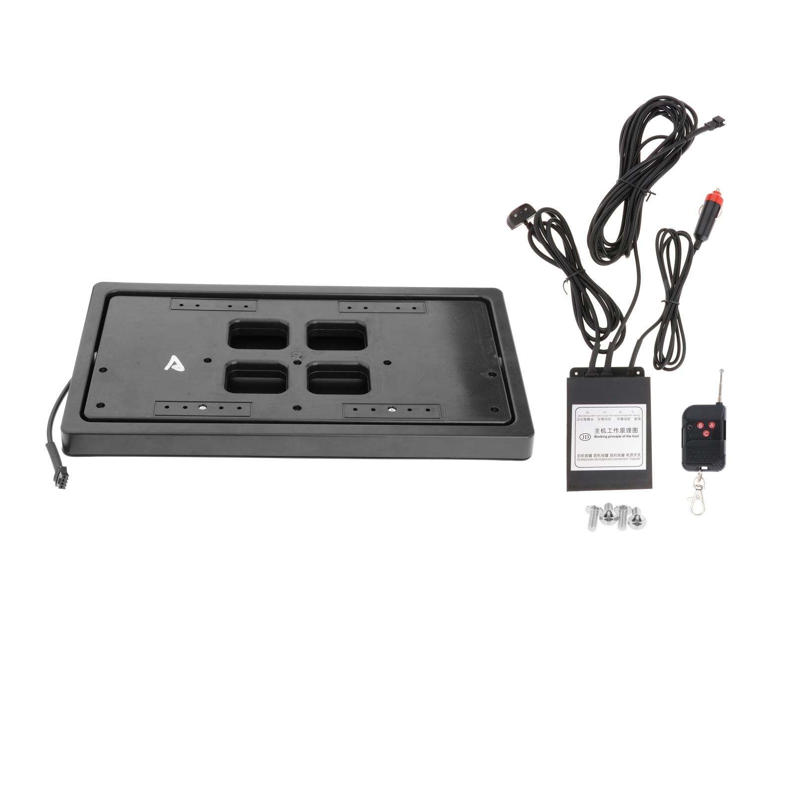 Remote  License Plate Frame Shutter Cover Up Electric  License Plate Frame W/Remote Hidden License Plate Kit with Remote 1PCS