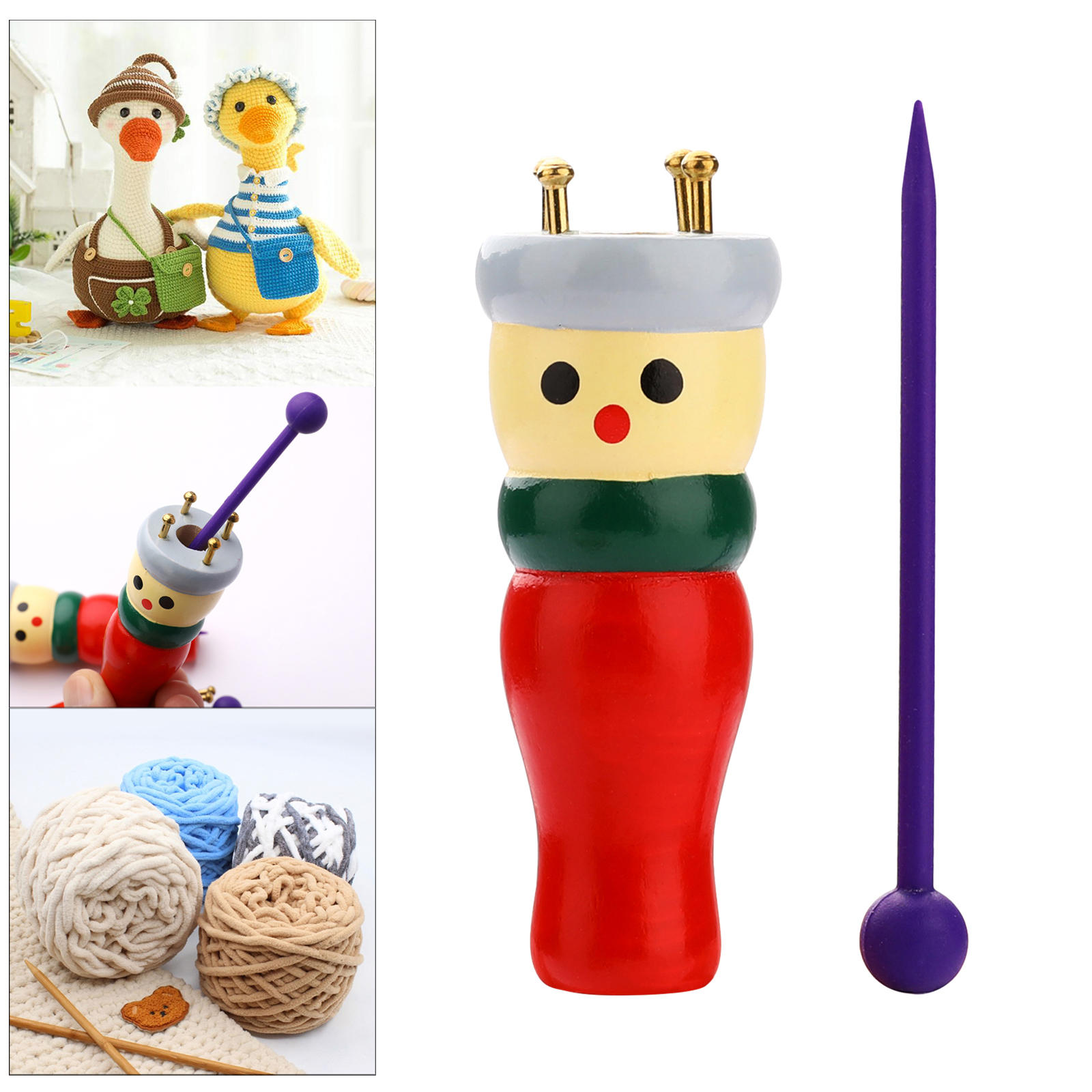 Yarn Wool Knitting Loom Rope Braided Maker Knitter Needle Tools Spool Maker for DIY Craft