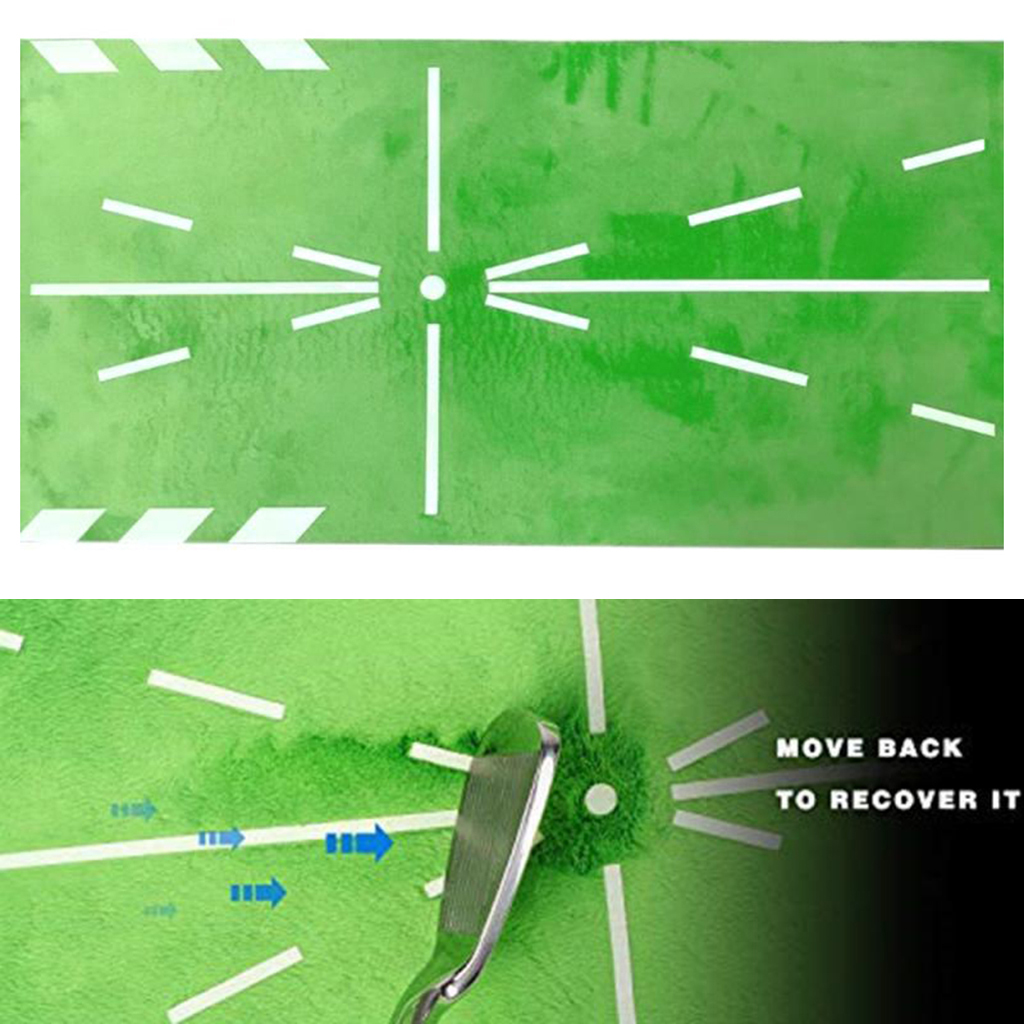 Golf Training Mat Anti- Mini Home Office Swing Practice Rug Traces Pad
