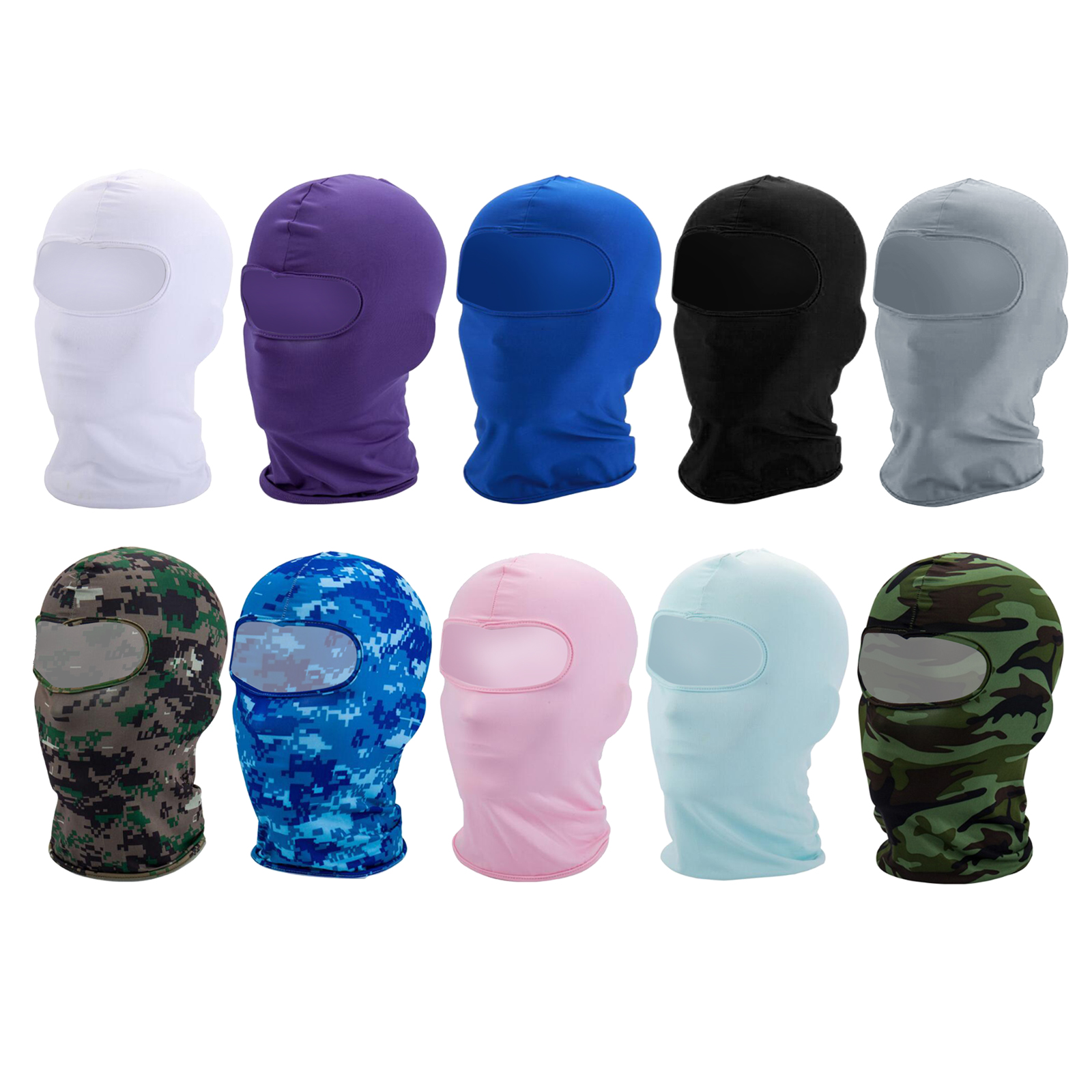 Multifunction Sun Shield Hood Neck Gaiter Bike Balaclava Neckerchief Bandana for Motorcycle Riding Fishing Cycling Running