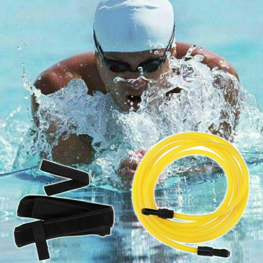 Swimming Training Belt Aids Resistance Cord Leash Pool Practicing Gear Equipment