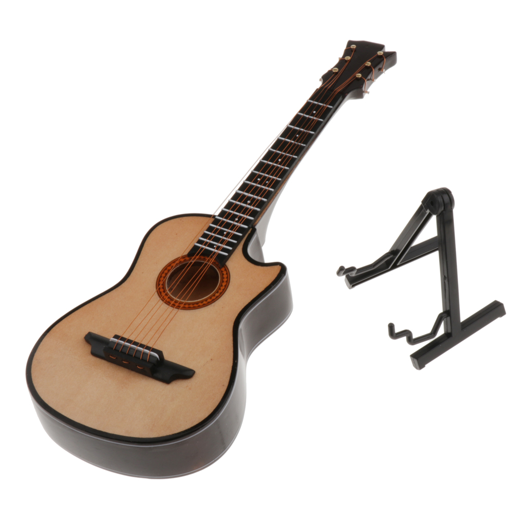 25CM Simulation Electric Guitar Model Doll Accessories for Music Room Ornament