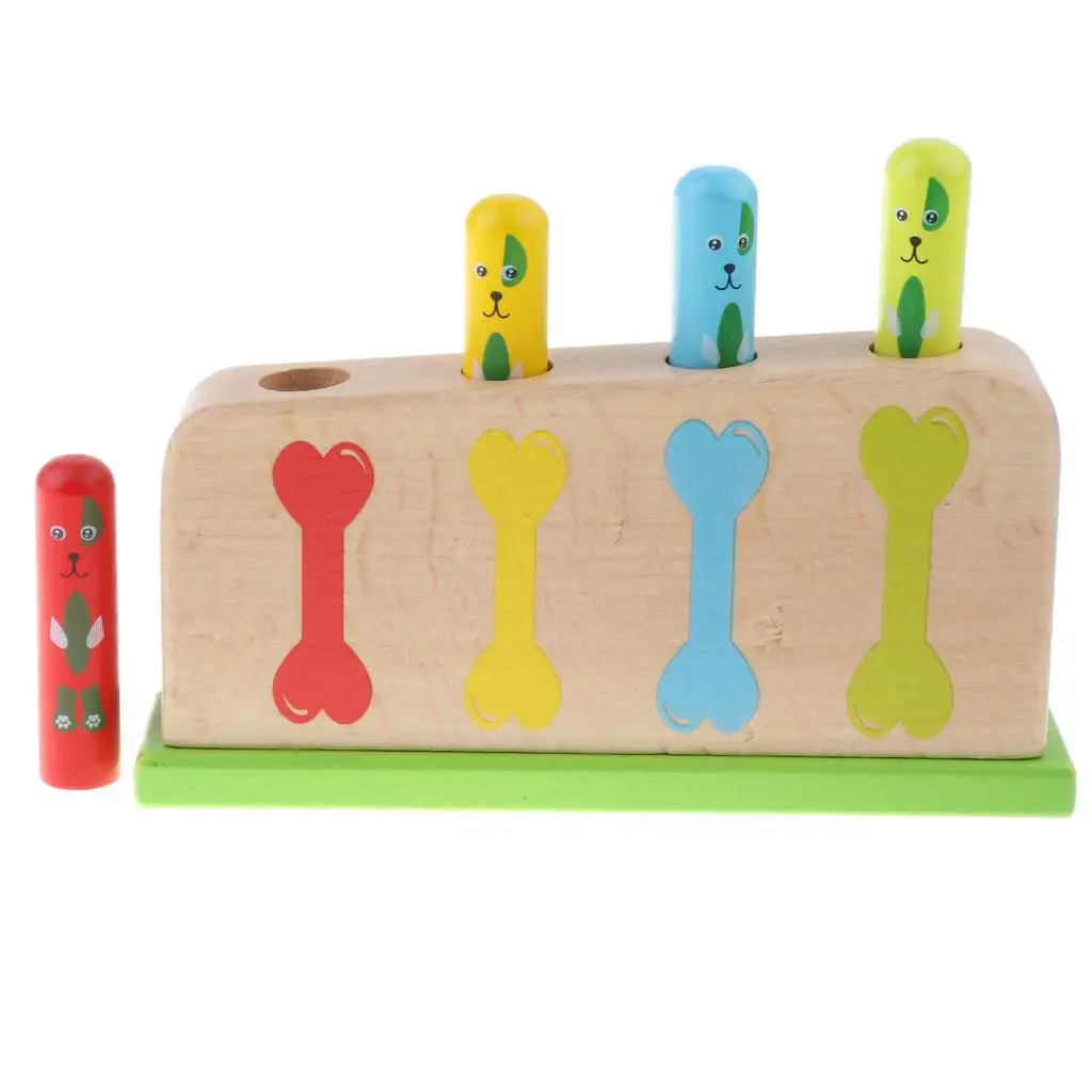Traditional Baby Wooden Toys Dog Bones Party Supplies Activity Toys