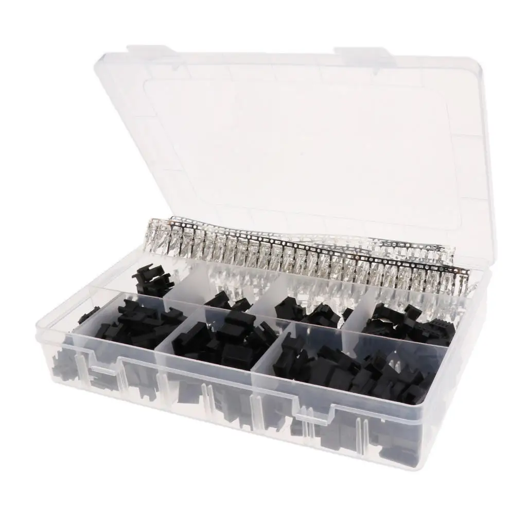 560 Pieces 2.5mm Pitch 2 3 4 5Pin JST SM Battery Plug Housing And Terminals Kits