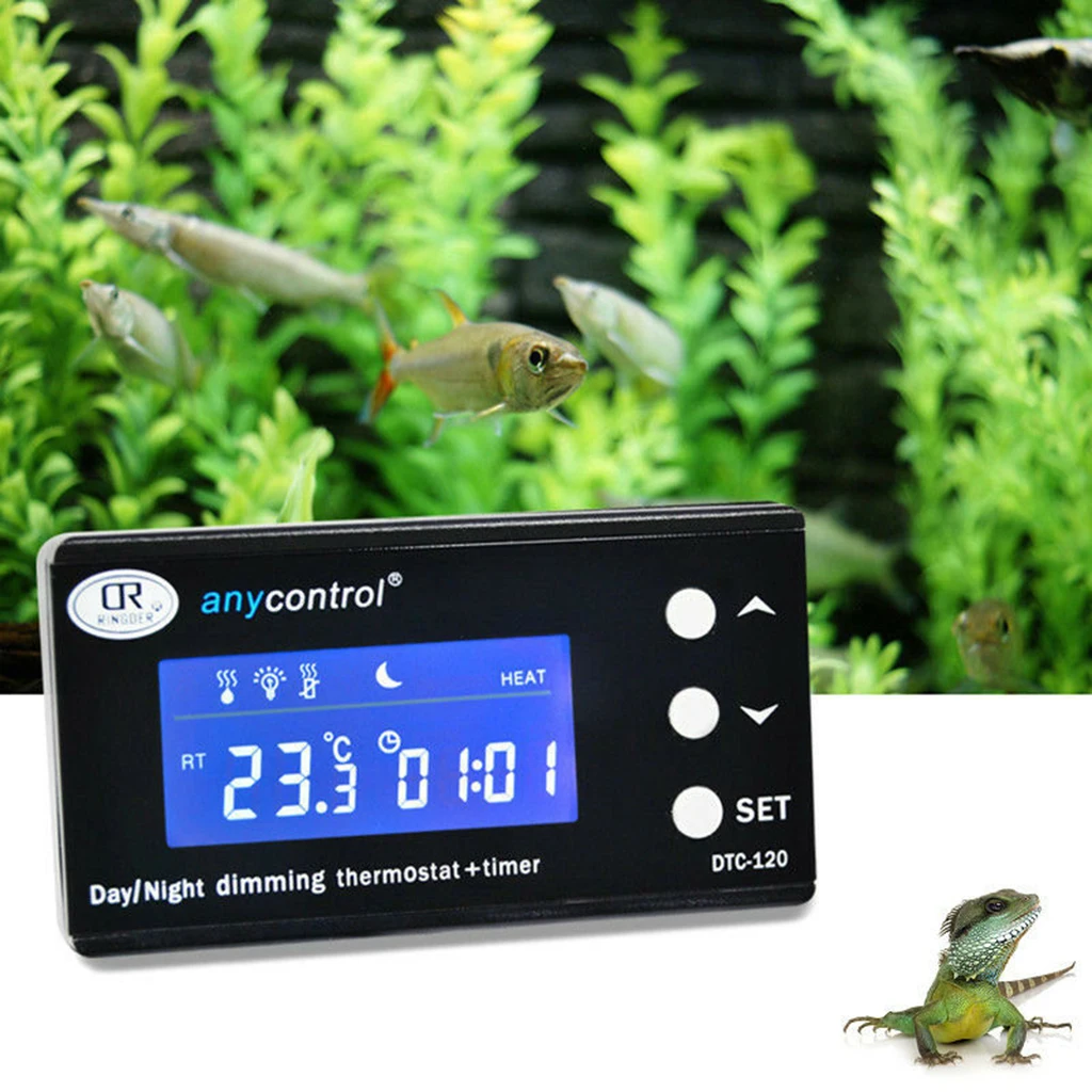 Digital Aquarium Thermometer Aquarium Heater Cooler for Tank Brewing Breeding Incubation Greenhouse