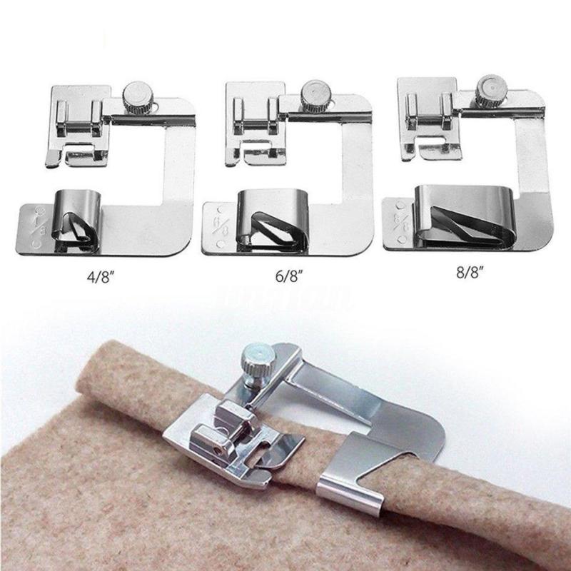 Sewing Foot with Wide Rolled Hem, Rolled Hem Foot, Multifunctional Sewing