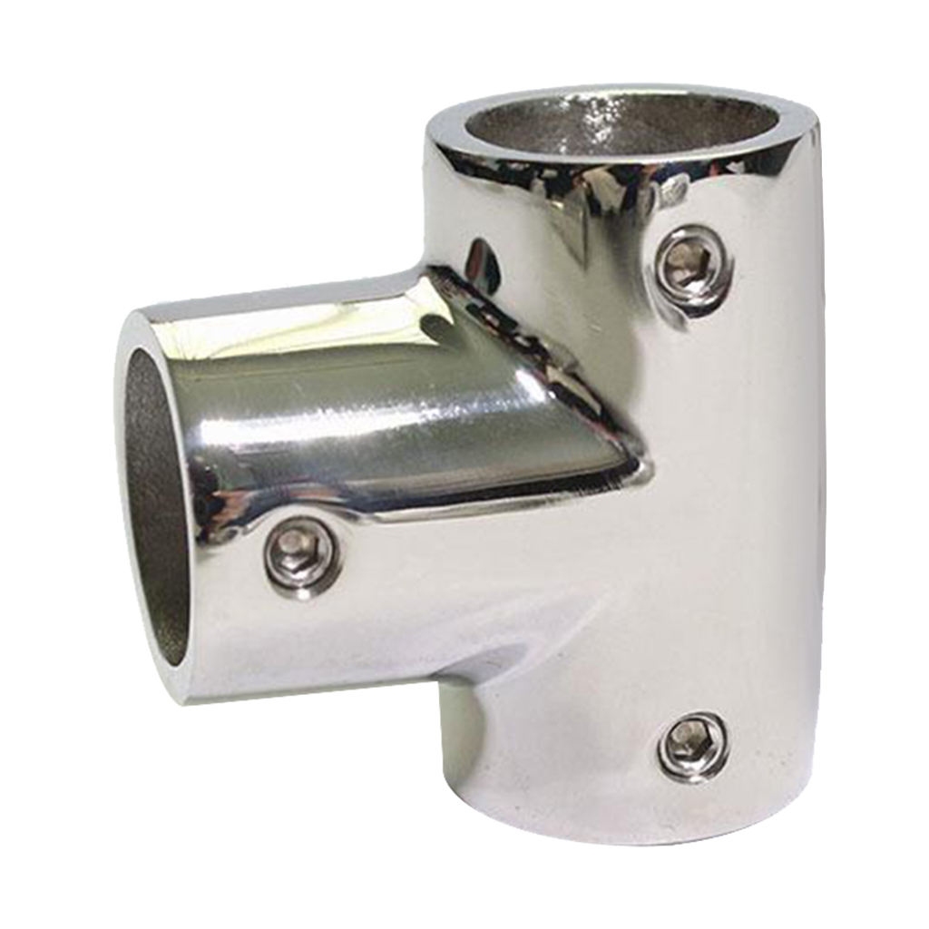 316 Stainless Steel Boats Handrail T/Tee Fitting - Heavry Duty 90 Degree Rail Connector for 22mm Pipe Tubing