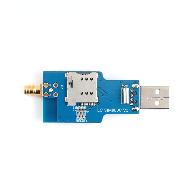 USB to GSM Module Quad-band GSM GPRS SIM800C Module for Bluetooth-compatible SMS Messaging With Antenna