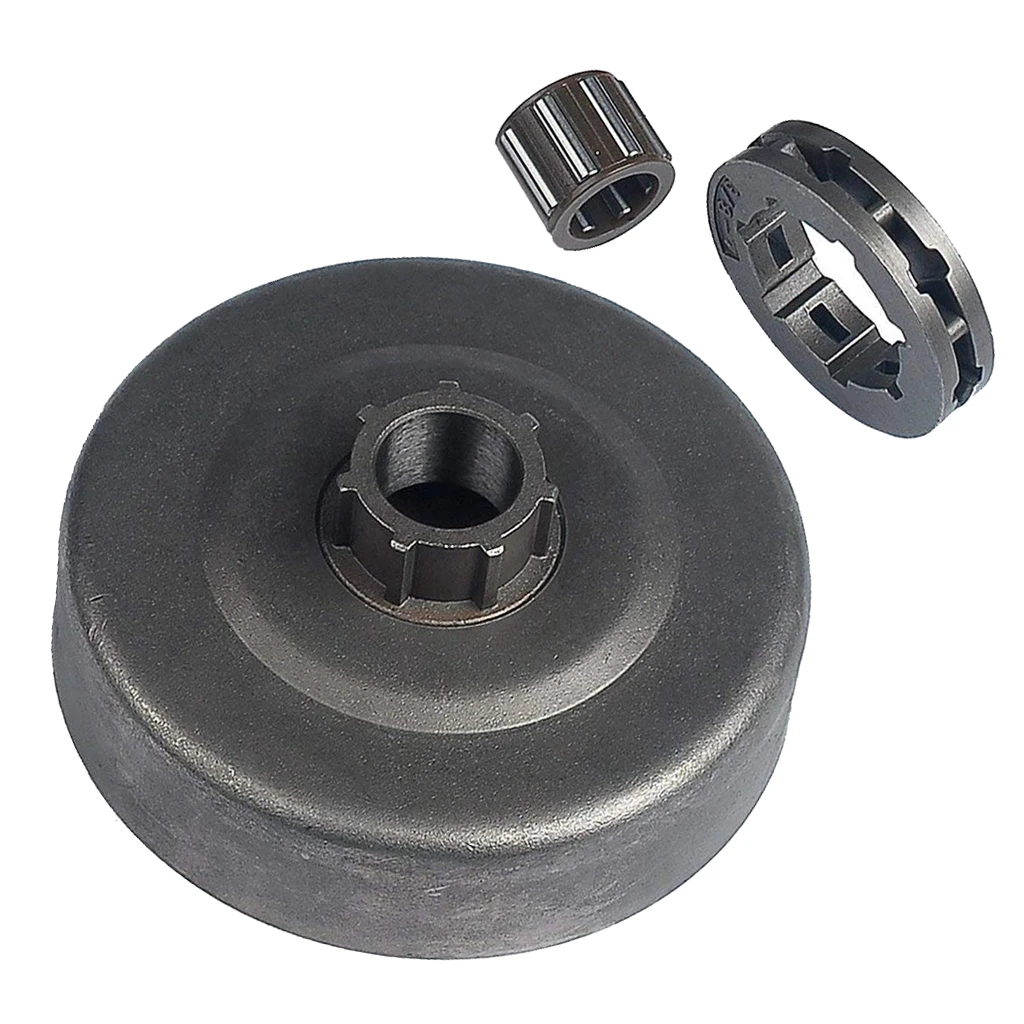 Clutch Drum+Sproket Rim 3/8-7+Sprocket Bearing for STIHL 066 MS660 Chainsaw 