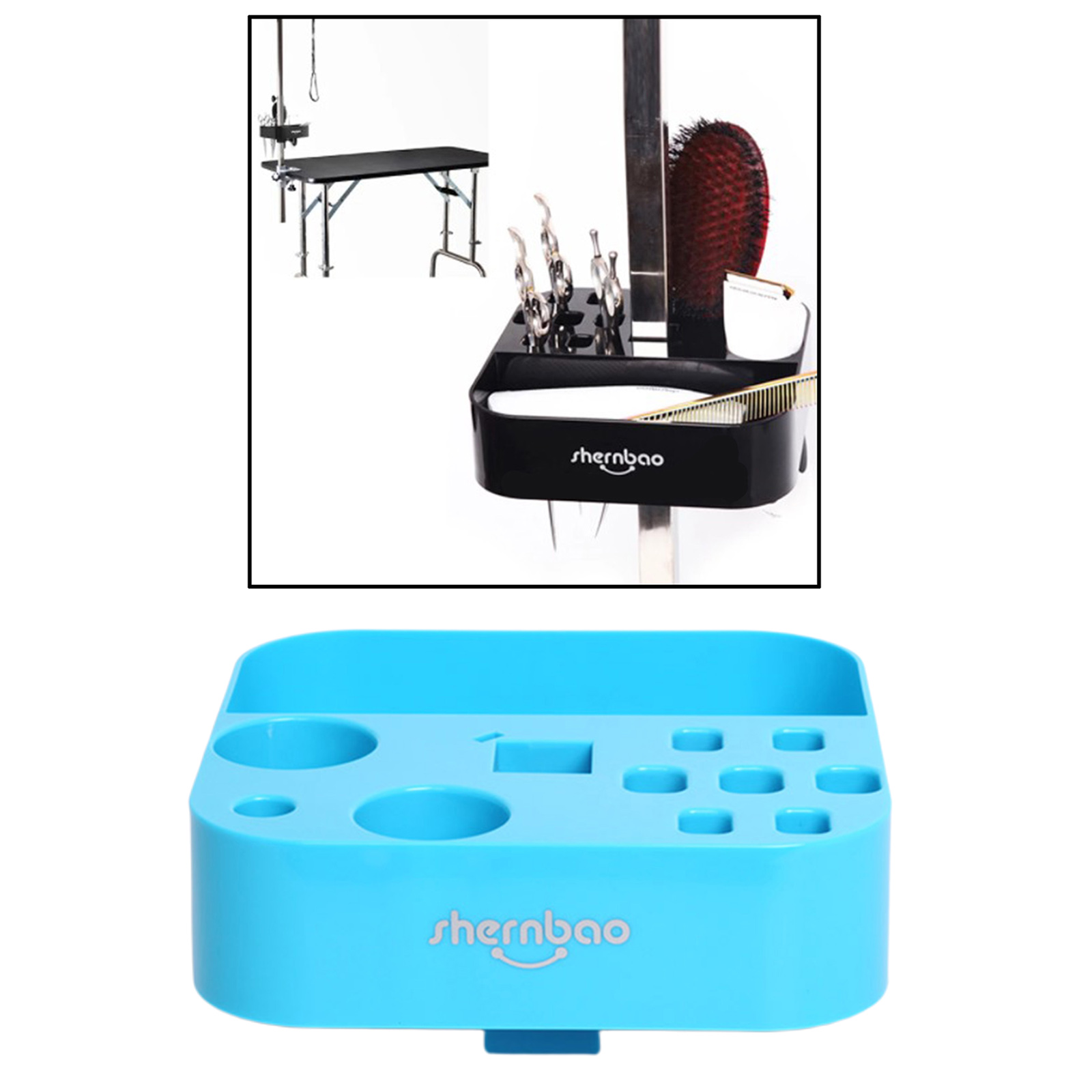 Grooming Storage Box On the bracket Groomer Tool Pet Hairdressing Scissors Clips Brushes Organizer for Pet Shop Grooming Table