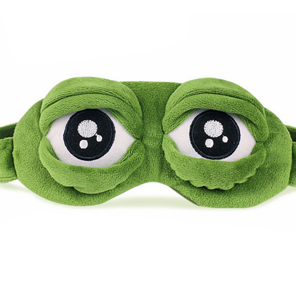 Best of 3D Sad Frog Sleep Mask Natural Sleeping Eyeshade Cover Shade Eye Patch Women Men Soft Portable Blindfold Travel Eyepatch Reviews & Tips