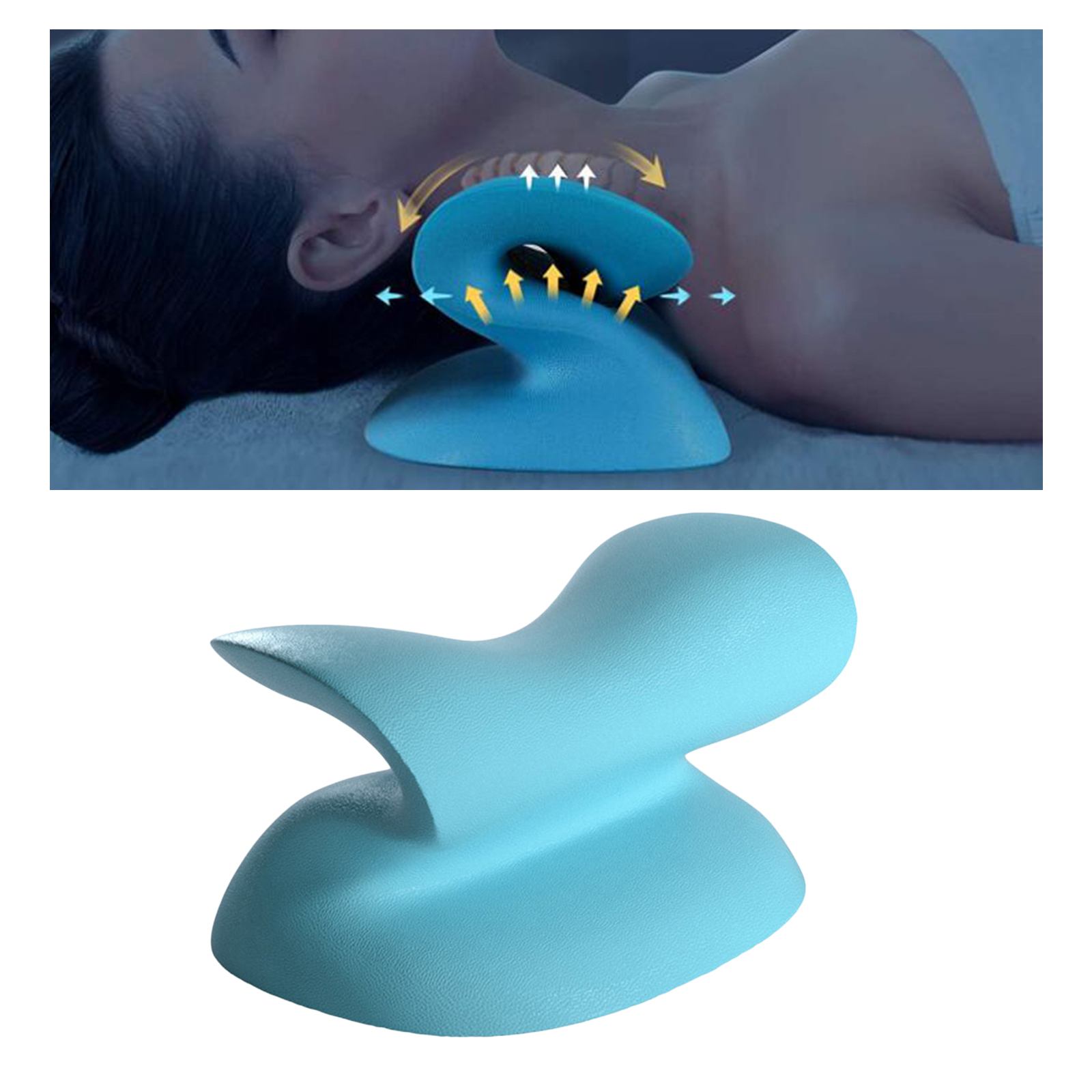 Cervical Traction Device Pillow Neck Stretcher Cervical Spine Alignment