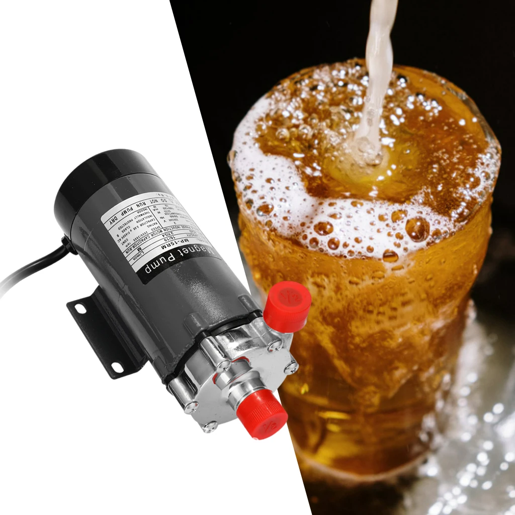 Magnetic Alcohol Beer Pump Stainless Steel 220V Plug-AU, with 1/2`` Inch Thread