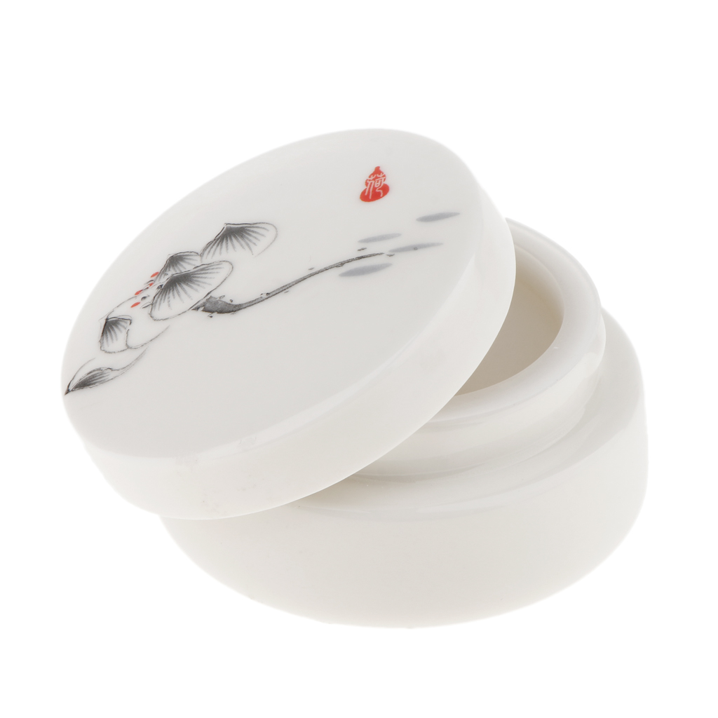 Empty Ceramic Loose Powder Makeup Case Jewelry Tea Teapot Container 50g