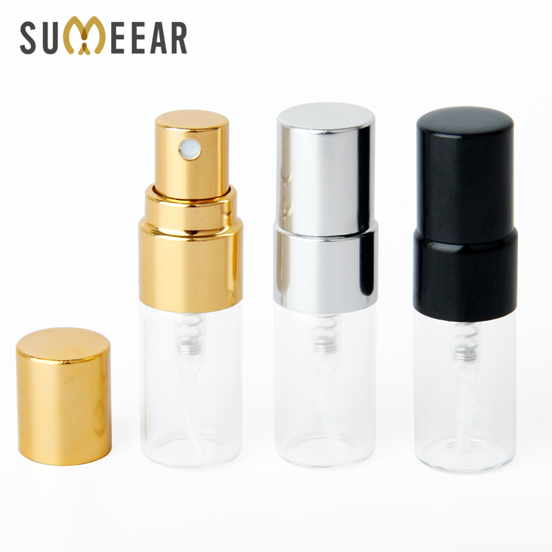 Best of 100Pieces / lot 2ml Mini Refillable Perfume Bottle For Sample Spray Bottle Metal Atomizer Portable Travel Gift Cosmetic Container Reviews & Tips