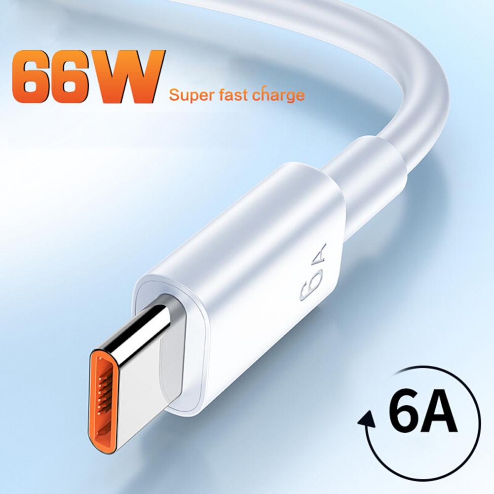 Кабель USB Type-C для быстрой зарядки и передачи данных, 6 А, 66 Вт, для  xiaomi, samsung Note мобильный телефон | AliExpress