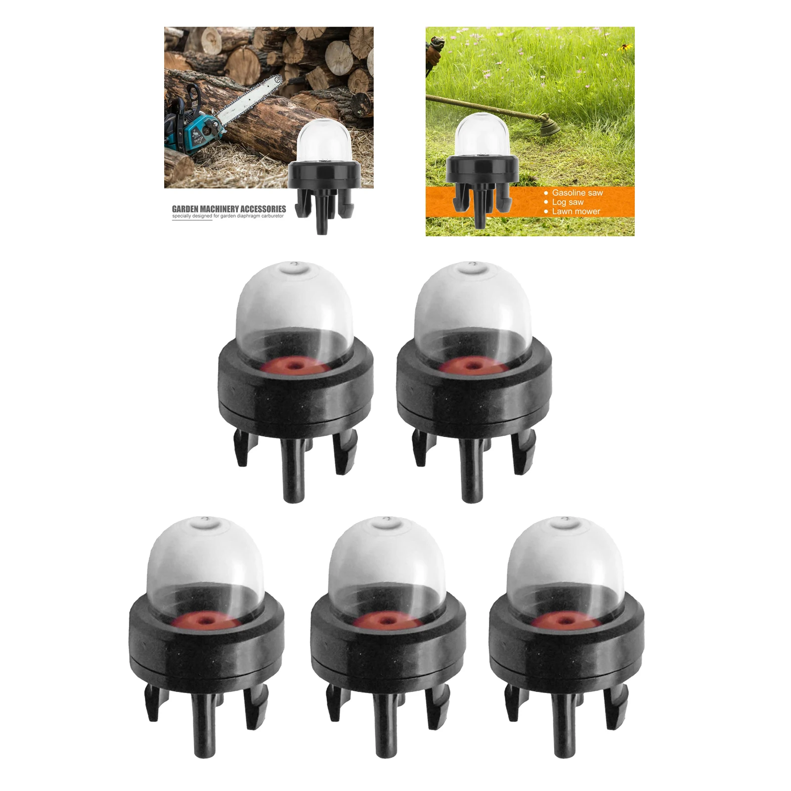 5 Pack General Chainsaw Trimmer Carburetor Fuel Primer Bulbs for Stihl