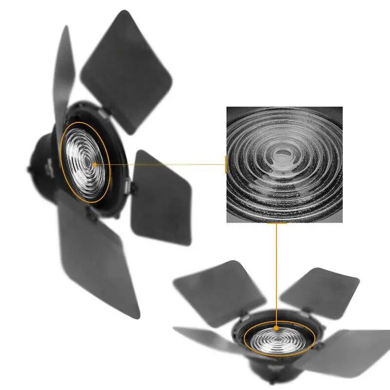 Rodada Vidro Spotlight Fresnel Lens, Televisão Tungsten