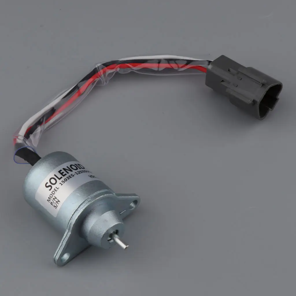 Easy to Install Fuel Stop Shut Off Solenoid 1503ES-12S5SUC12S for Woodward Engine (Cable Length: 21.5cm / 8.46 inch)