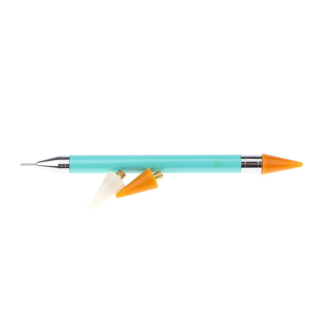 2 Ways Nail Art Rhinestones Dotting Tools Nail Art Decoration Applicator Dual Heads Nail Painting Pen