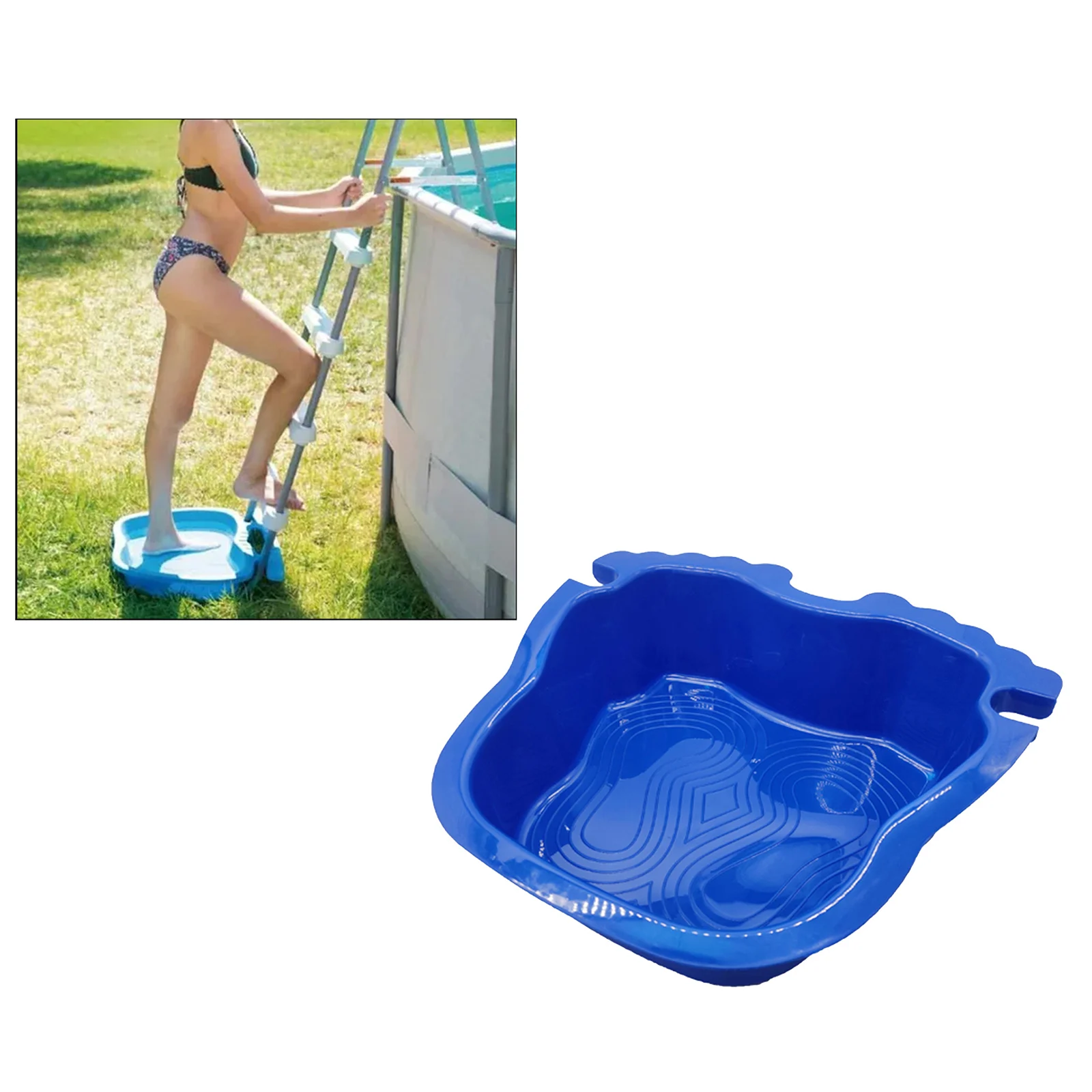 Pool Foot Bath Tray Swimming Pool Spa Pool Foot Bath Tray Foot Soaking Bath Basin for In Ground and Above Ground Pools and Spas