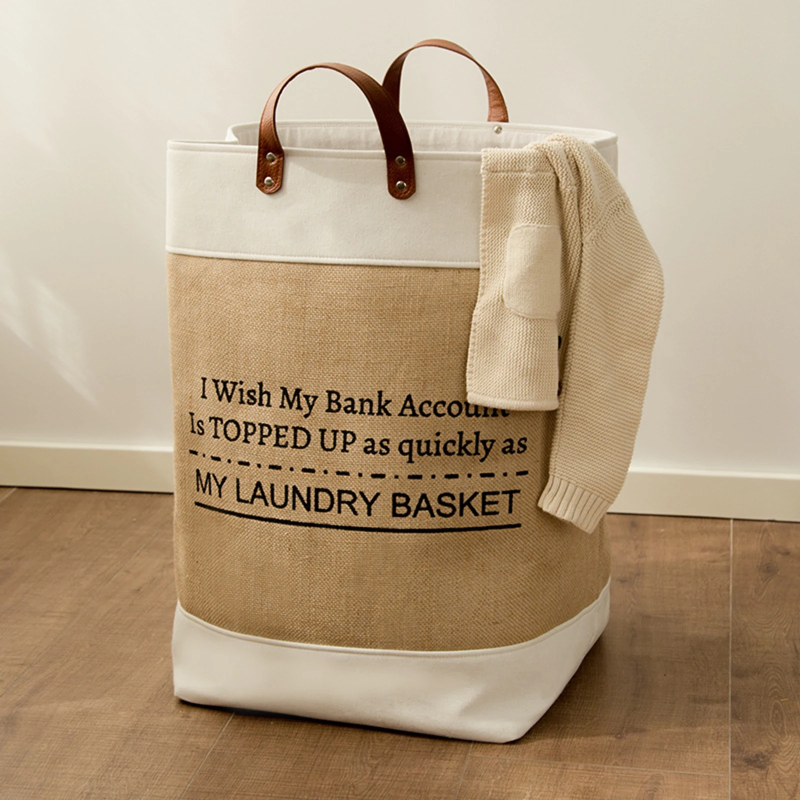 Laundry Hamper Dirty Clothes Organizer Hamper Cotton Storage Baskets Nordic Home Sundries Baby Toys Storage Basket