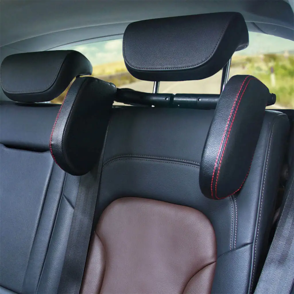 Car Seat Headrest Both Sides Rear U Shape Head Restraint Headrest Neck Car Pillow Fit for Travel Head Neck Support Kids Adults