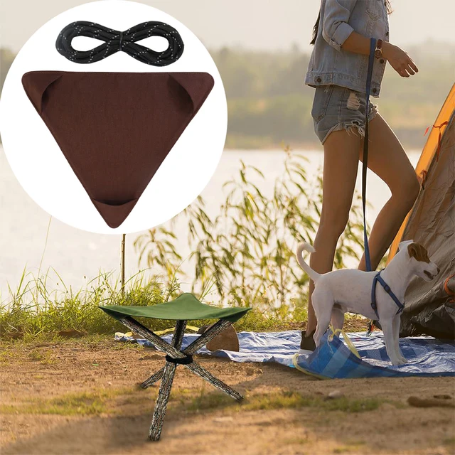 Portable Folding Tripod Camping Stool Cloth Outdoor Fishing