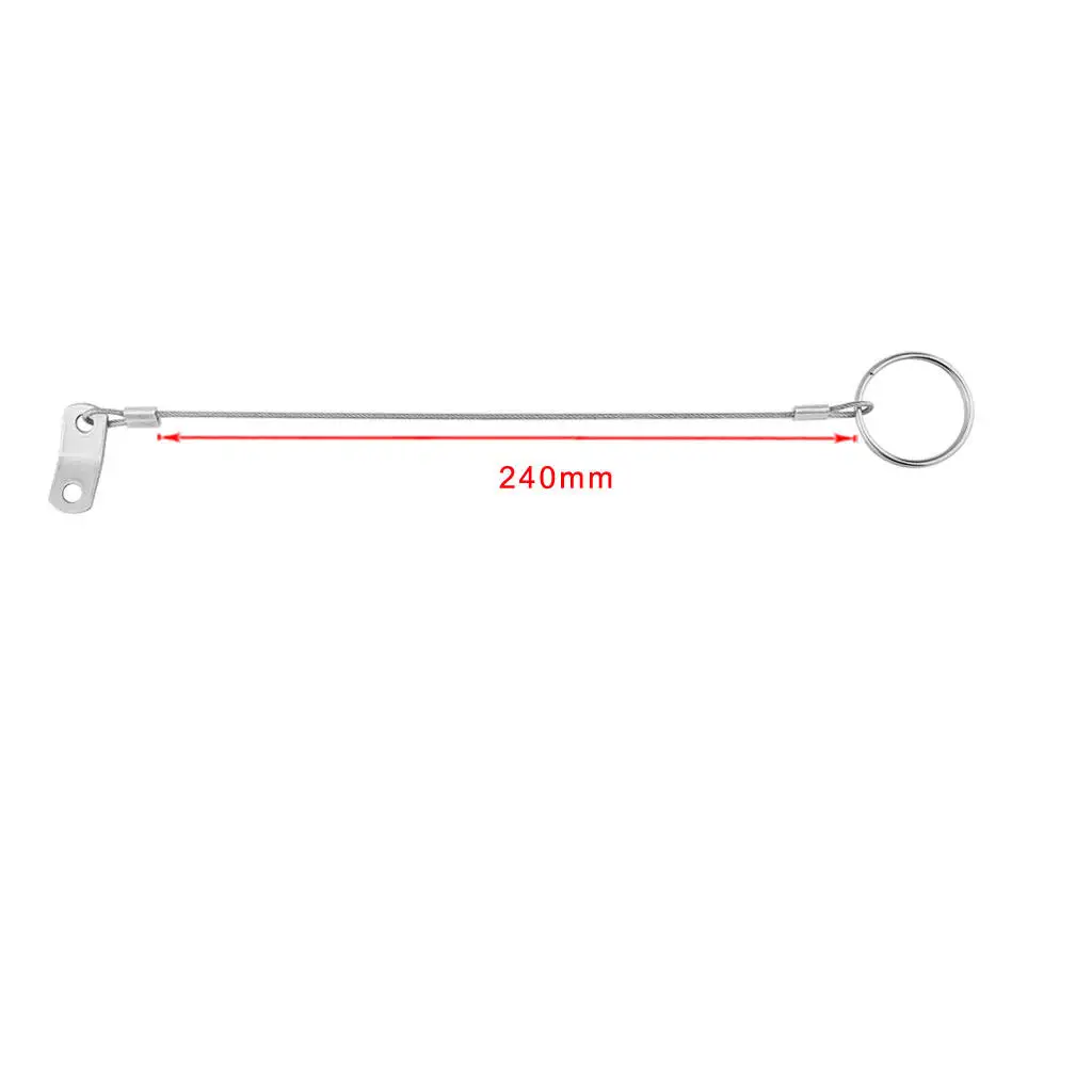 Quick Release Pin Bimini Top Boat 316 grade Stainless Steel w/ Lanyard 240mm