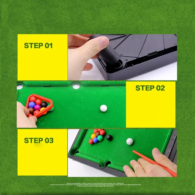 Mesa de bilhar mini jogo bilhar brinquedo mesa mesa conjunto crianças em  miniatura educationalportable snooker interativo - AliExpress