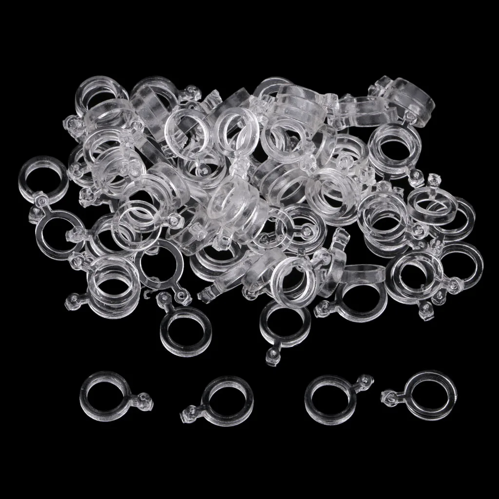 100pcs Pellet Bait Lure Band Elastic Elastic Rubber Ring Baitbands for Carp