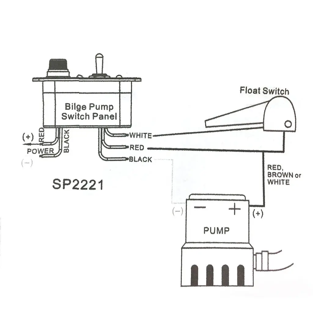 1 Set Bilge Pump Control Panel 3 Ways Bilge Pump Control Panel