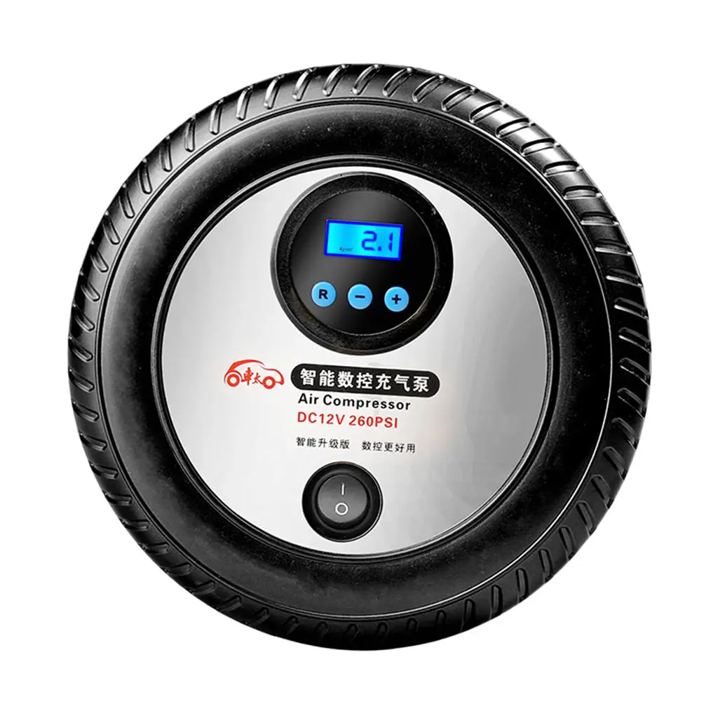 12V 260PSI Electric Air Compressor Tyre Pump Car Tire Ball Inflator Accessories 