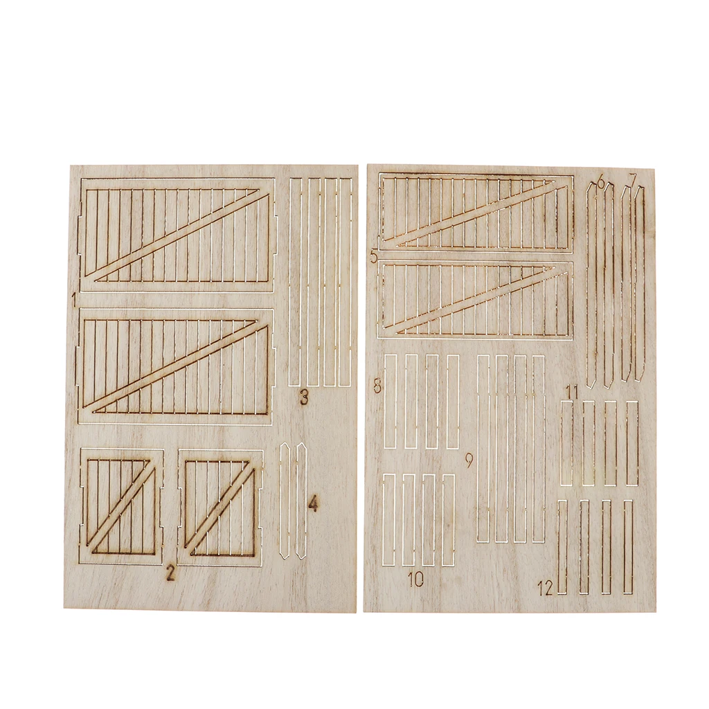 1:35 Ruins Wooden Box  Scene Model Architecture Unassembled Kit