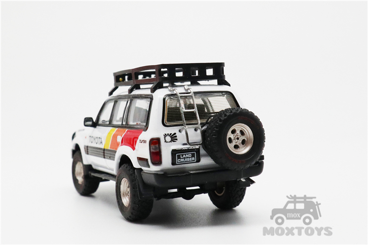Toyota Land Cruiser Lc80 w - Quofrack Rhd Carro Branco Fundido Gcd 1:64 4 High Quality Brinquedos e hobbies