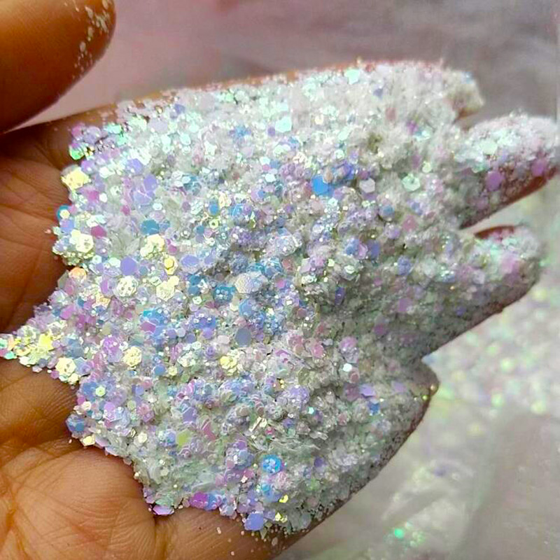 Best of 50G Chameleon Glitter Hexagon Paillette Nail Sequins Flakes Mixed Color Shift Glitter Nail Art Flake Manicure Chunky Glitter #M9 Reviews & Tips