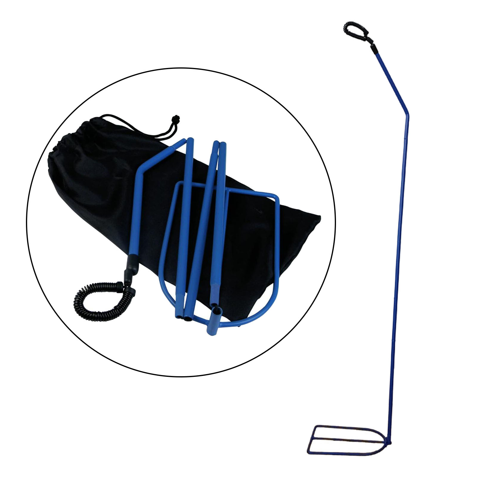 Cpap Hose Tube Holder Eliminate Tangles For Health Healthcare Compact Design Collapsible Portable Blue