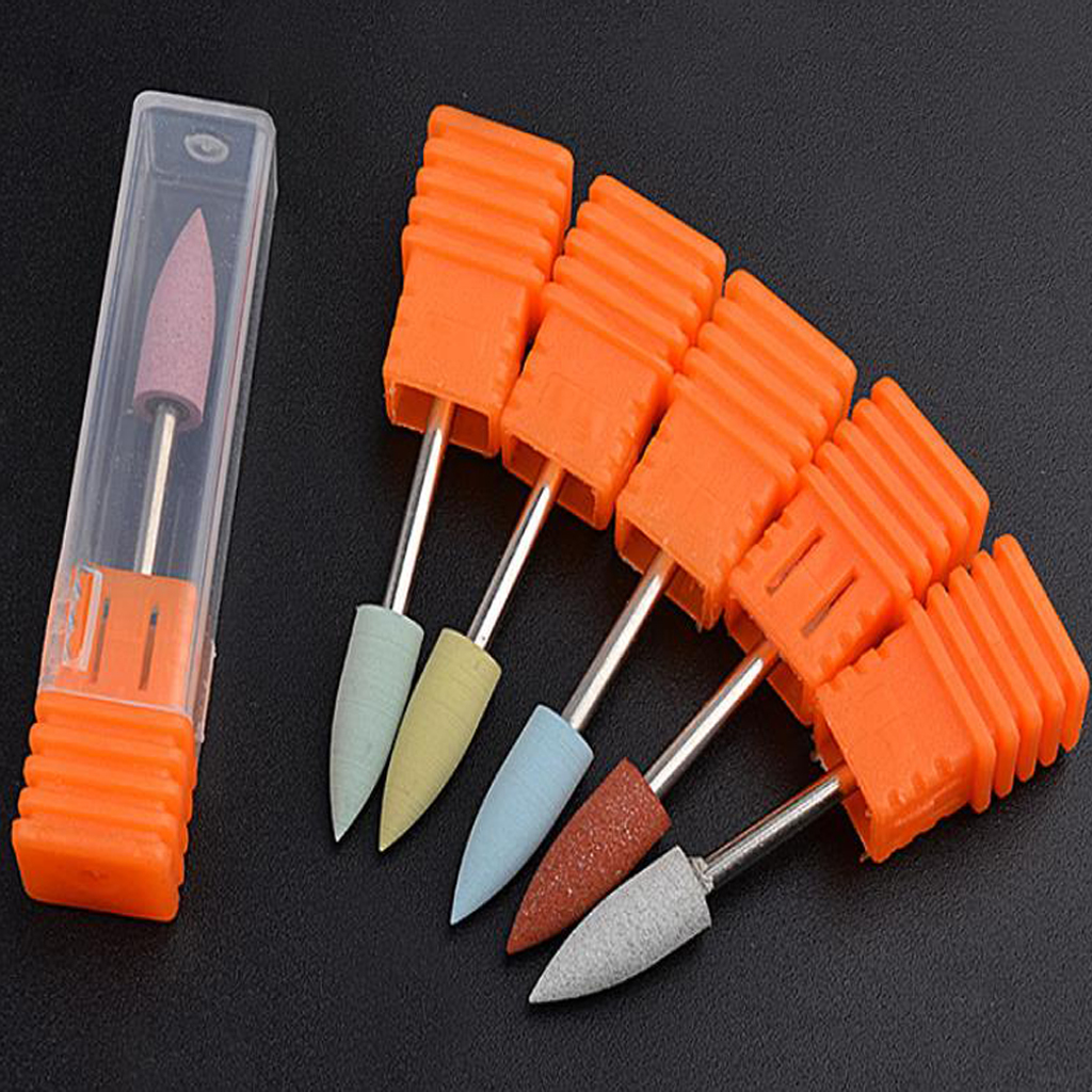6pcs Art Grinding Silicone Ball Drill Electric Manicure Machine