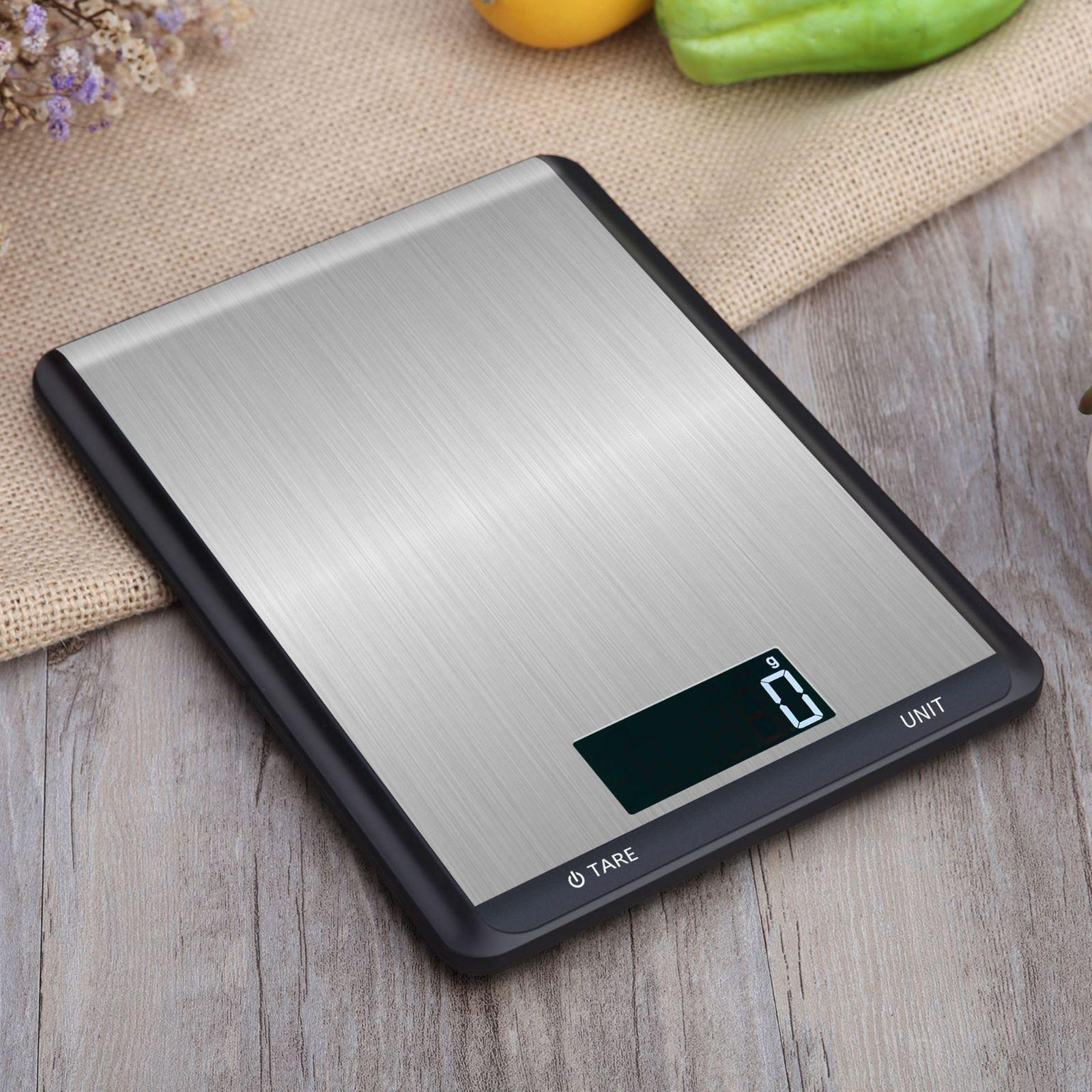22lb/10kg 1g/0.1oz Stainless Steel Multifunctional Kitchen Scale Weight Grams and oz for Cooking Meal Prep Measuring in Ounces