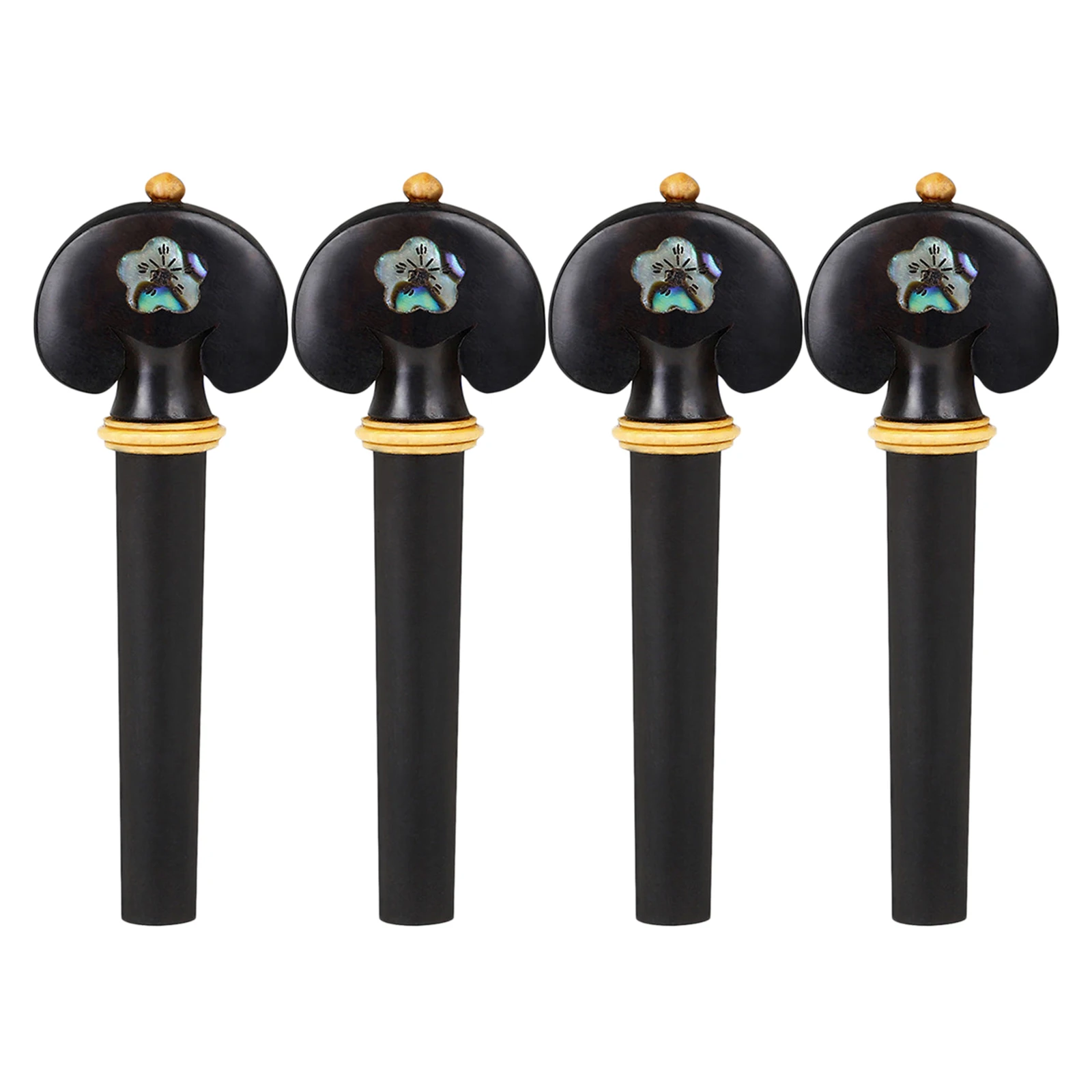 4x Ebony 3/4 4/4 Violin Tuning Pegs Wooden String Instrument Accessories Ukulele Classical Acoustic Guitar Tuning Pegs