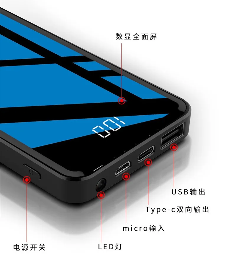 Power Bank 90000 MAh Portable Charging Power Bank Mobile Phone External Battery Charger Power Bank 90000mAh For Xiaomi Samsung power bank charger